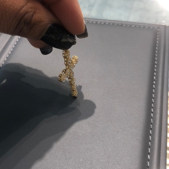 14k yellow gold diamond cross - Picture 6 of 8